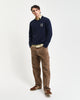 EVENING BLUE, BADGE C-NECK BY GANT AU.