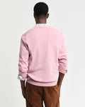 DUSTY PINK, CLASSIC COTTON V-NECK, BACK-VIEW BY GANT AU.