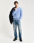 CLEAR SKY, COTTON PIQUE C-NECK BY GANT AU.
