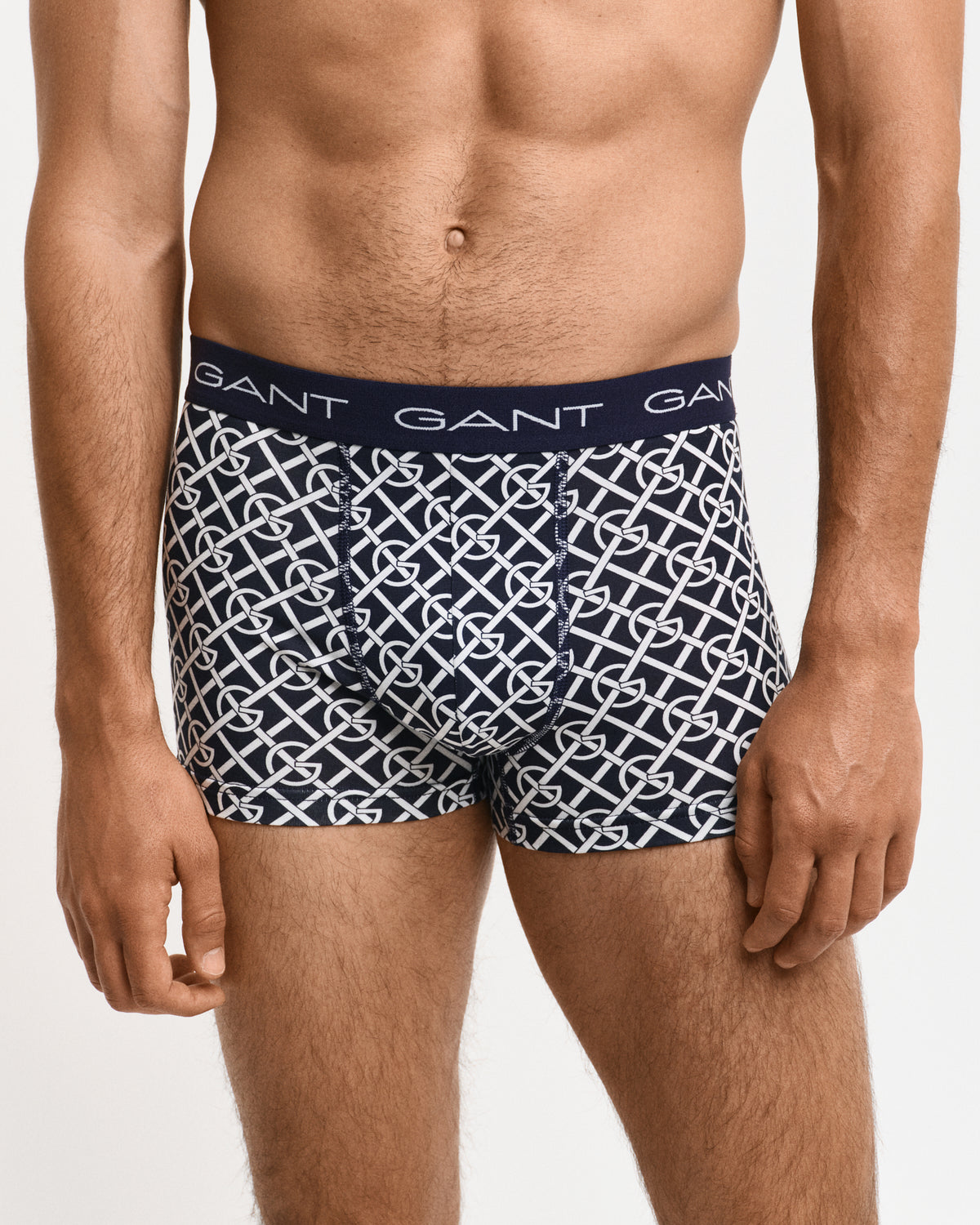 EVENING BLUE, G PATTERN TRUNK 3-PACK, FRONT-VIEW BY GANT AU.