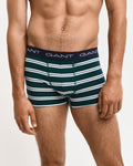 DEEP FOREST, STRIPE TRUNK 3-PACK, FRONT-VIEW BY GANT AU.