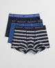 EVENING BLUE, STRIPE TRUNK 3-PACK BY GANT AU.