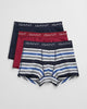 EVENING BLUE, MULTISTRIPE TRUNK 3-PACK BY GANT AU.