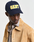 EVENING BLUE, GANT GRAPHIC CAP, CLOSE-UP BY GANT AU.