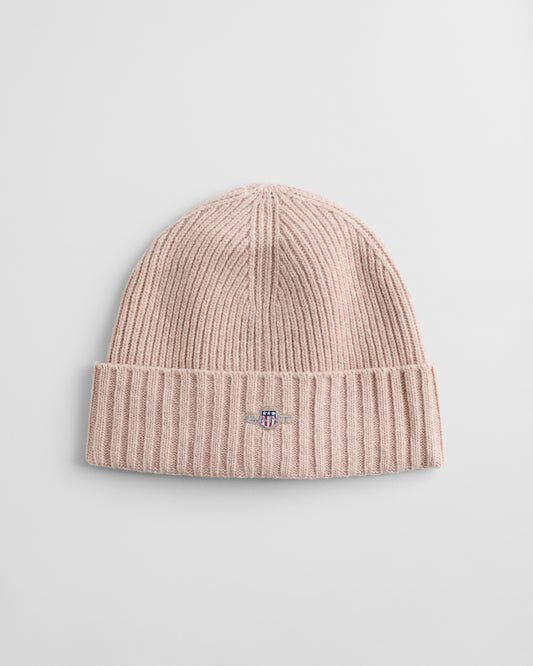 DRY SAND, UNISEX. SHIELD WOOL BEANIE BY GANT AU.