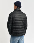 BLACK, LIGHT DOWN JACKET, BACK-VIEW BY GANT AU.