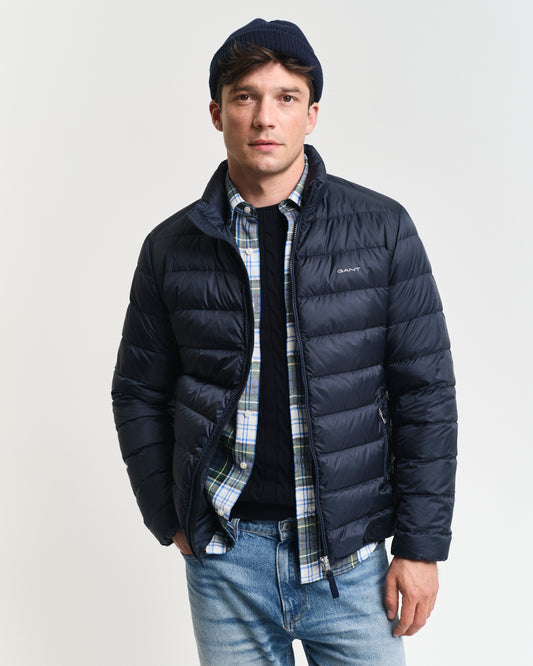 EVENING BLUE, LIGHT DOWN JACKET, FRONT-VIEW BY GANT AU.
