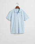 CALMING BLUE, SHIELD SS PIQUE BY GANT AU.