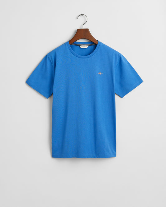 GREECE BLUE, SHIELD SS T-SHIRT BY GANT AU.