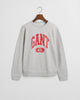 LIGHT GREY MELANGE, GANT 49 ARCH RELAXED C-NECK BY GANT AU.