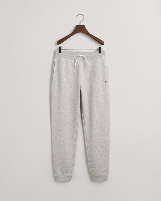 LIGHT GREY MELANGE, SHIELD SWEAT PANT BY GANT AU.