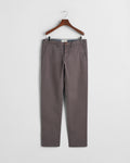 ANTRACITE, SLIM TWILL CHINOS, FRONT-VIEW BY GANT AU.