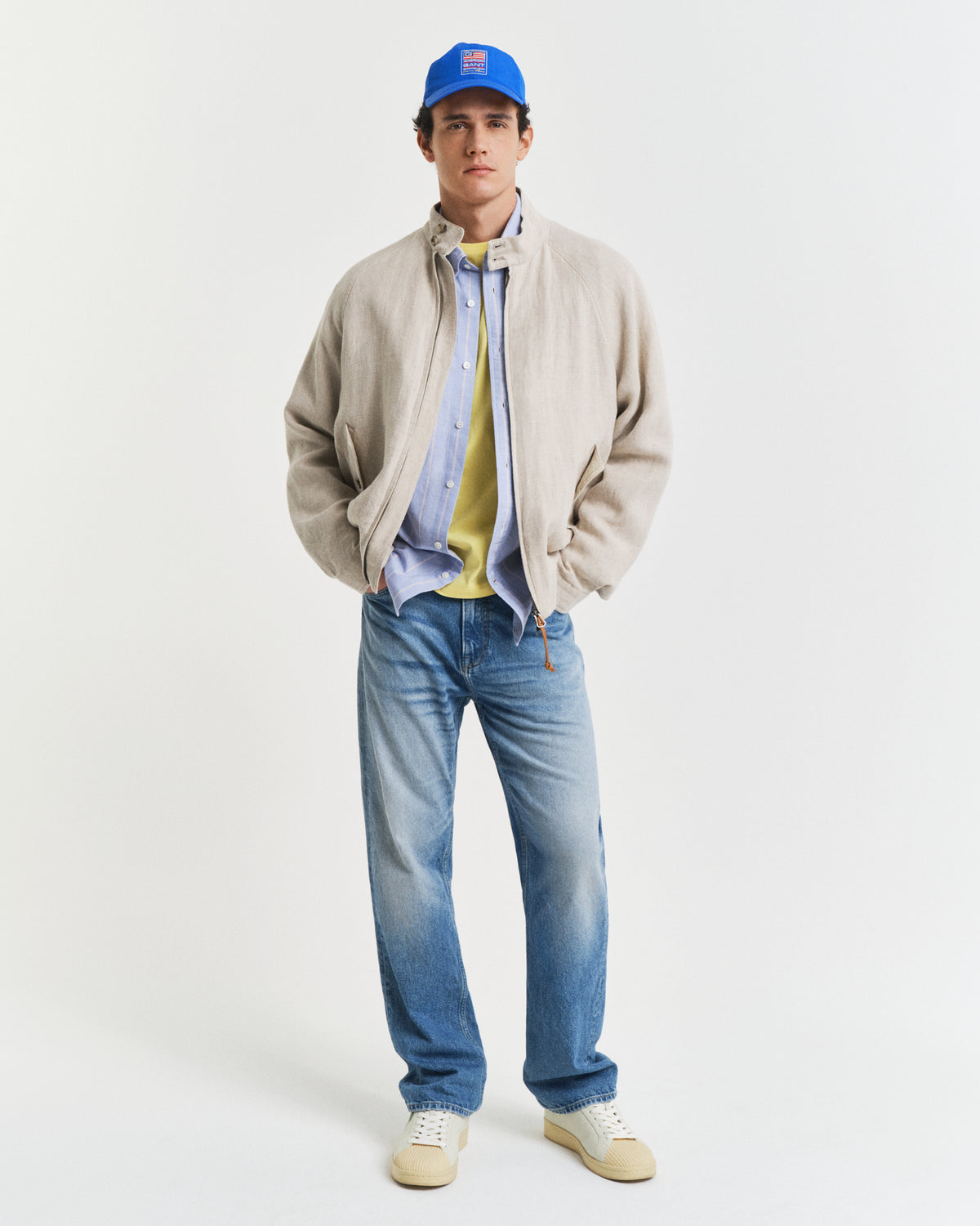 BANANA YELLOW, REG SHIELD SS T-SHIRT BY GANT AU.