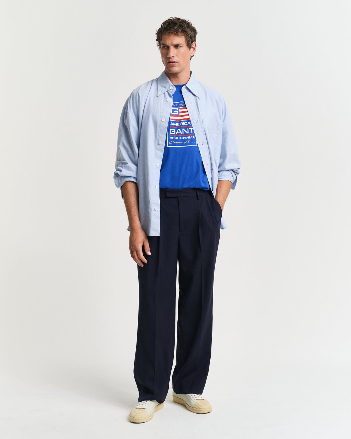 LAPIS BLUE, GRAPHIC SS T-SHIRT BY GANT AU.