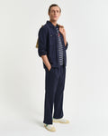 EVENING BLUE, GRAPHIC STRIPED SS T-SHIRT BY GANT AU.
