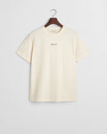 CREAM, GRAPHIC SS T-SHIRT, FLAT-LAY BY GANT AU.