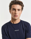 EVENING BLUE, GRAPHIC SS T-SHIRT, CLOSE-UP BY GANT AU.