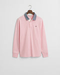 CALIFORNIA PINK, REG CHAMBRAY HEAVY RUGGER, FLAT-LAY BY GANT AU.