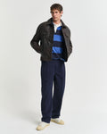 RICH BLUE, REG CHAMBRAY STRIPE HEAVY RUGGER BY GANT AU.