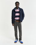 CALIFORNIA PINK, REG CHAMBRAY STRIPE HEAVY RUGGER BY GANT AU.