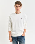 EGGSHELL, REG SHIELD C-NECK SWEAT, FRONT-VIEW BY GANT AU.