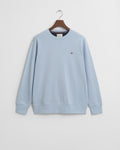 FRESH BLUE, REG SHIELD C-NECK SWEAT, FLAT-LAY BY GANT AU.