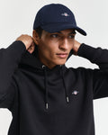BLACK, REG SHIELD HOODIE, CLOSE-UP BY GANT AU.
