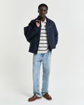 CREAM, STRIPED POLO BY GANT AU.