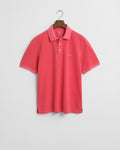 WATERMELON RED, SUNFADED SS POLO, FLAT-LAY BY GANT AU.