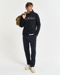 BLACK, GRAPHIC HOODIE BY GANT AU.