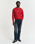 RUBY RED, GRAPHIC C-NECK SWEAT BY GANT AU.