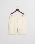 CREAM, REG SUNFADED CHINO SHORTS, FLAT-LAY BY GANT AU.