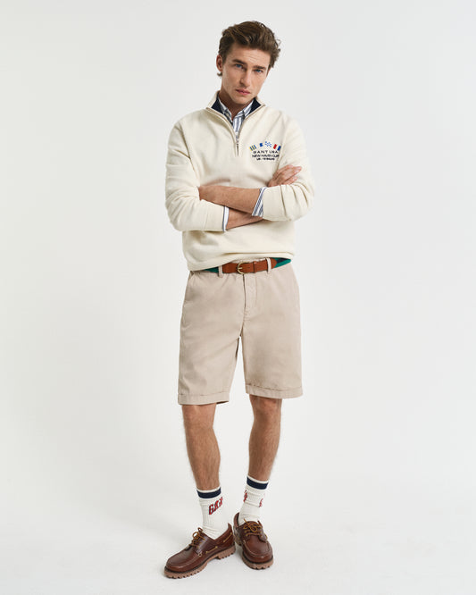 DRY SAND, REG SUNFADED CHINO SHORTS, FRONT-VIEW BY GANT AU.