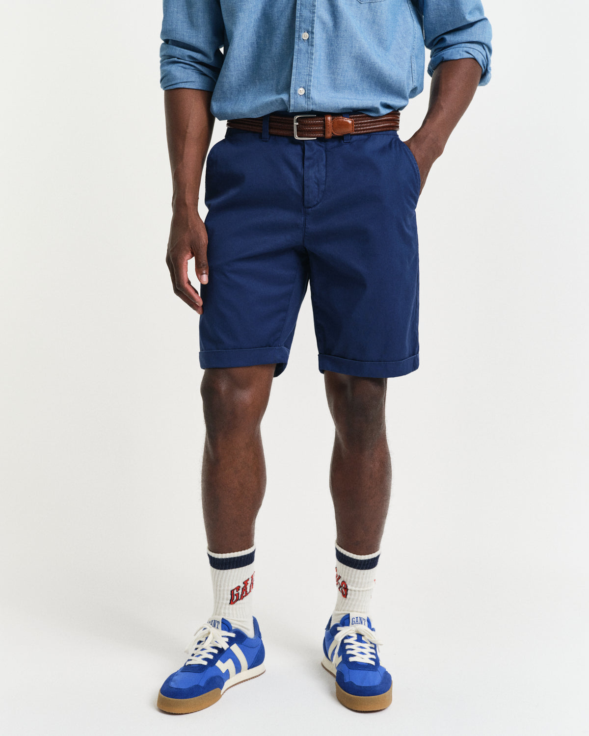 Regular Fit Sunfaded Chino Shorts