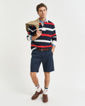 EVENING BLUE, REG SUNFADED CHINO SHORTS, FRONT-VIEW BY GANT AU.