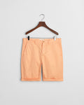 PEACHY ORANGE, REG SUNFADED CHINO SHORTS, FLAT-LAY BY GANT AU.