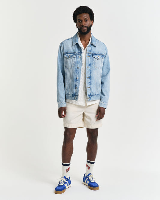 CREAM, REG SUNFADED DS SHORTS BY GANT AU.