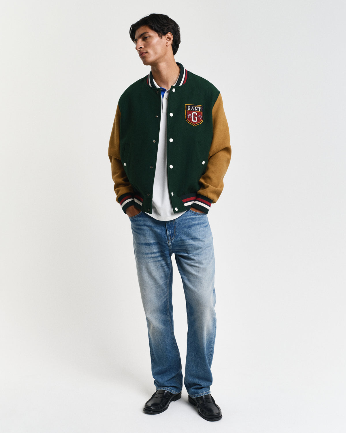 EGGSHELL, REG CONTRAST PIQUE SS POLO BY GANT AU.