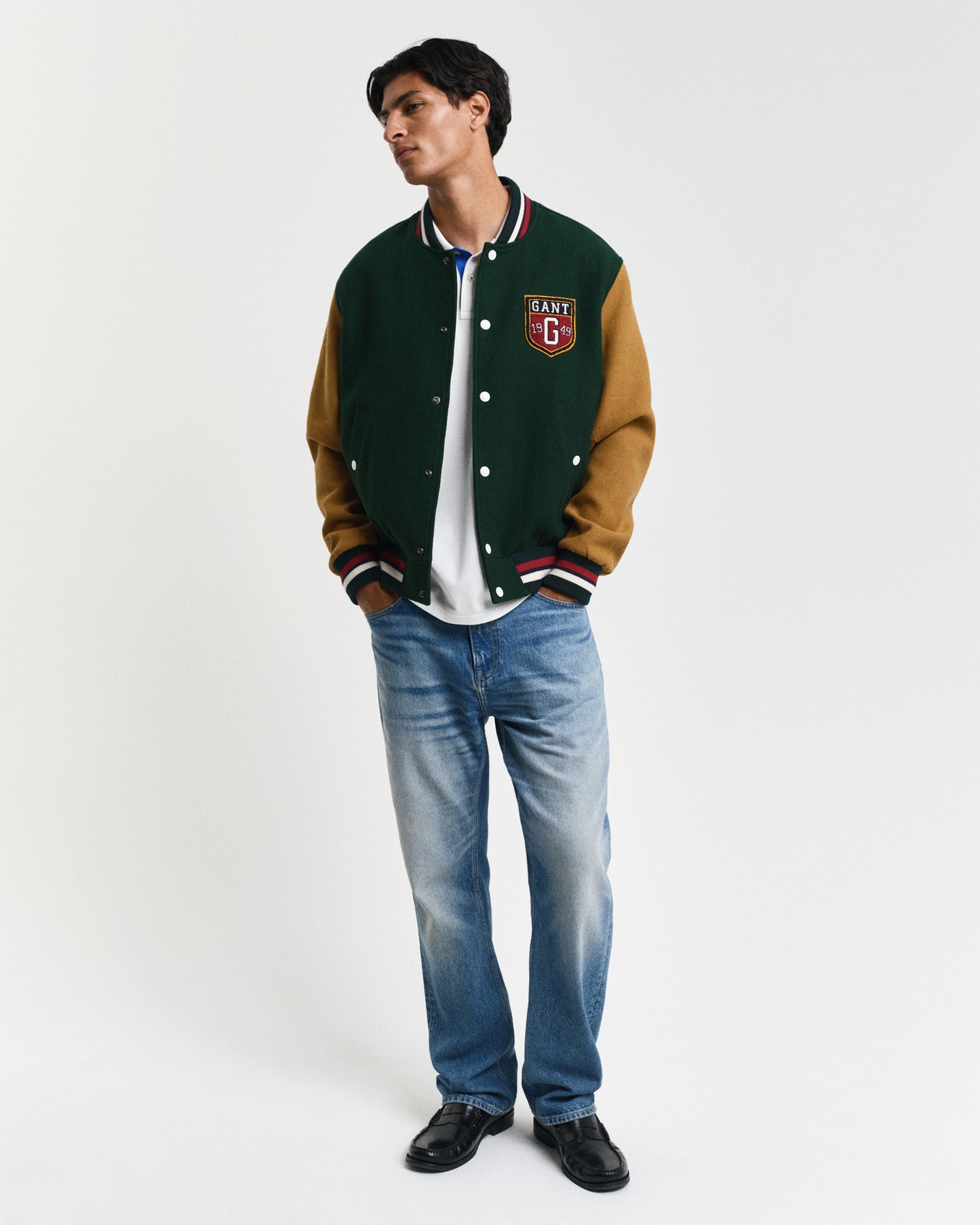 EGGSHELL, REG CONTRAST PIQUE SS POLO BY GANT AU.