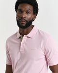 CALIFORNIA PINK, REG CONTRAST PIQUE SS POLO, CLOSE-UP BY GANT AU.