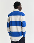 LAPIS BLUE, BARSTRIPE RUGGER, BACK-VIEW BY GANT AU.