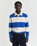 LAPIS BLUE, BARSTRIPE RUGGER, FRONT-VIEW BY GANT AU.