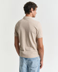 DRY SAND, REG SHIELD SS PIQUE POLO, BACK-VIEW BY GANT AU.