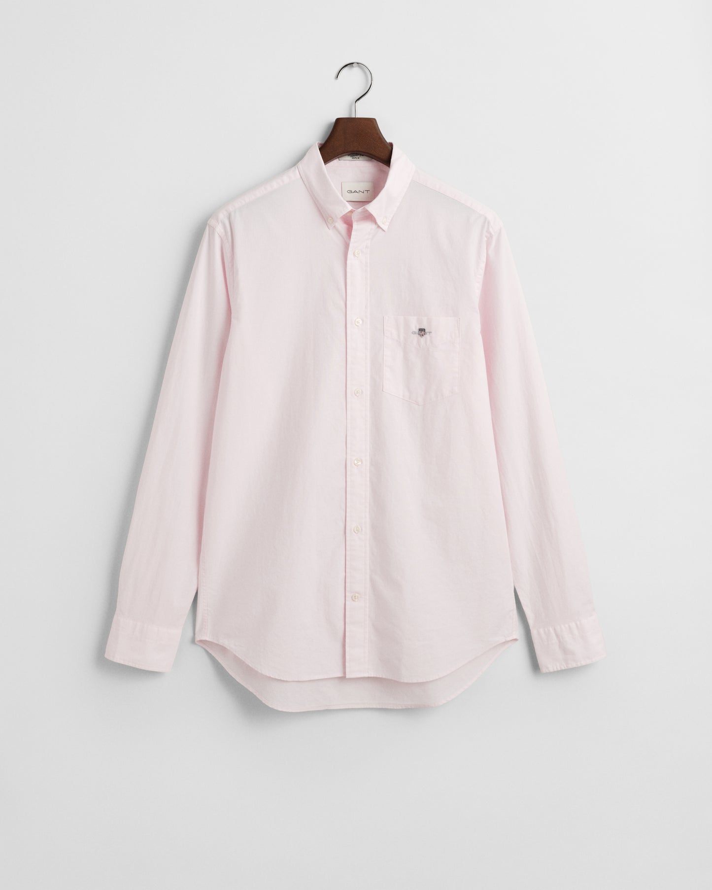 LIGHT PINK, REG CLASSIC POPLIN SHIRT, FLAT-LAY BY GANT AU.