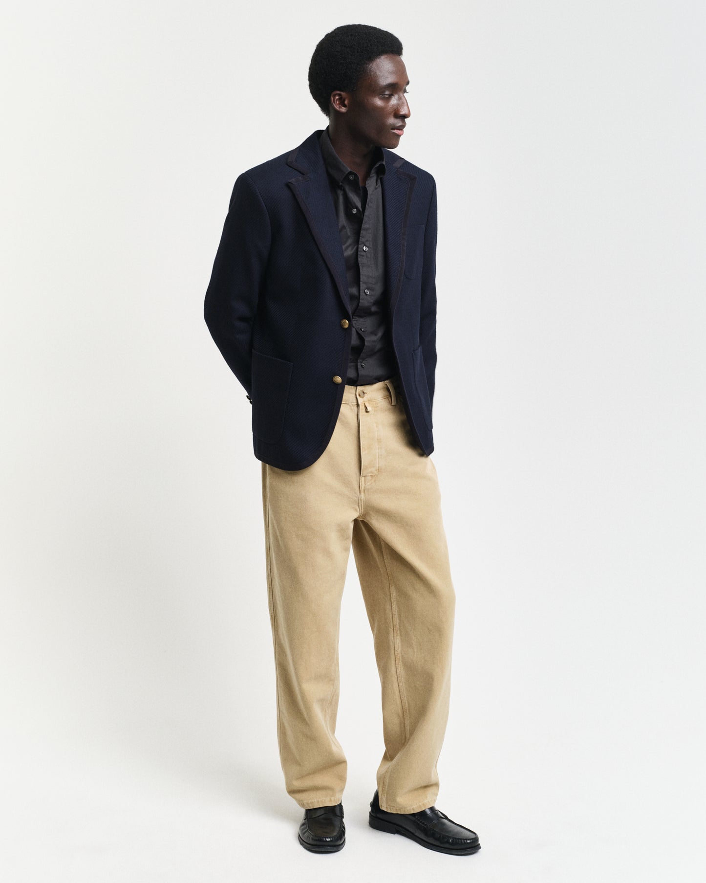 BLACK, SLIM CLASSIC POPLIN SHIRT BY GANT AU.