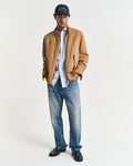 LIGHT BLUE, REG POPLIN GINGHAM SS SHIRT BY GANT AU.
