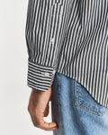 BLACK, REG CLASSIC POPLIN STRIPE SHIRT, CLOSE-UP BY GANT AU.