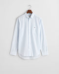 LIGHT BLUE, REG CLASSIC POPLIN BANKER SHIRT, FLAT-LAY BY GANT AU.