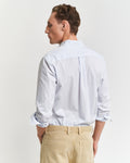 LIGHT BLUE, REG CLASSIC POPLIN BANKER SHIRT, BACK-VIEW BY GANT AU.