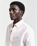 MODEL WEARING SLIM CLASSIC OXFORD SHIRT